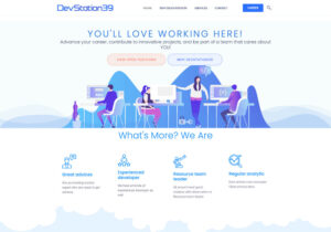 WordPress website with elementor